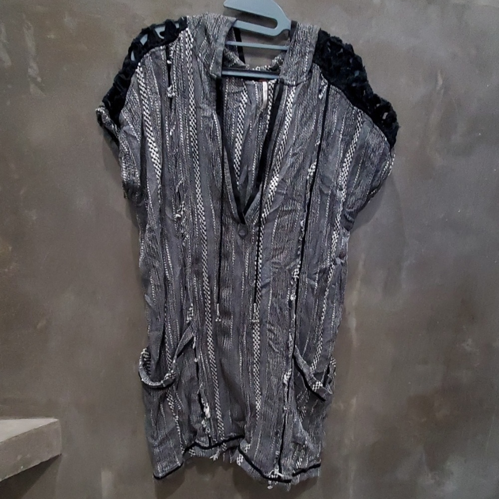 Free people hooded cover up tunic